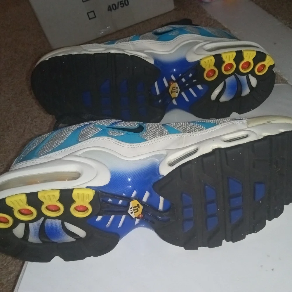 Nike Men's Athletic Shoes Blue Teal Silver Black